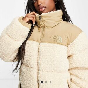 The North Face Beige Sherpa Jacket